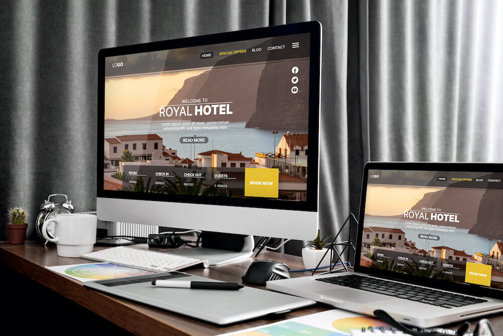 layout of a responsive website