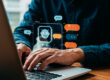 man-using-laptop-with-chatbot-interface